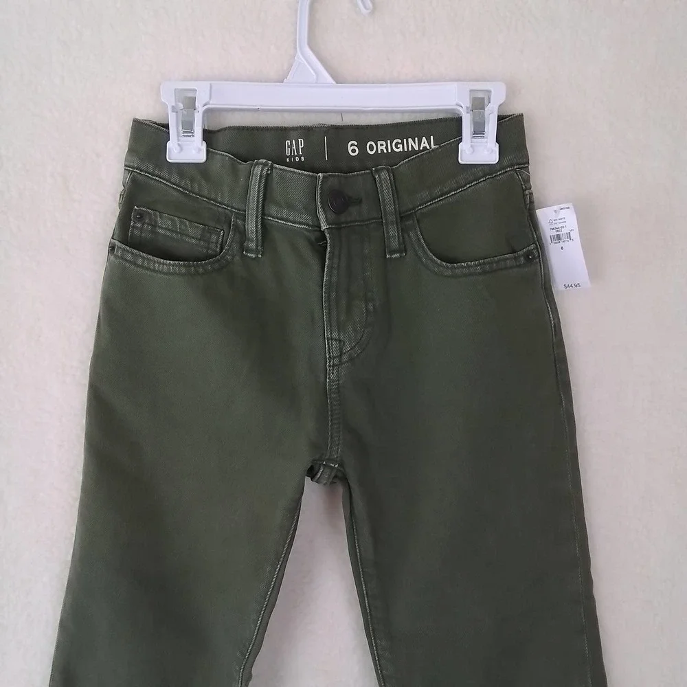 GAP Kids Slim Fit‎ Jeans Boy's Size 6 in Green Denim